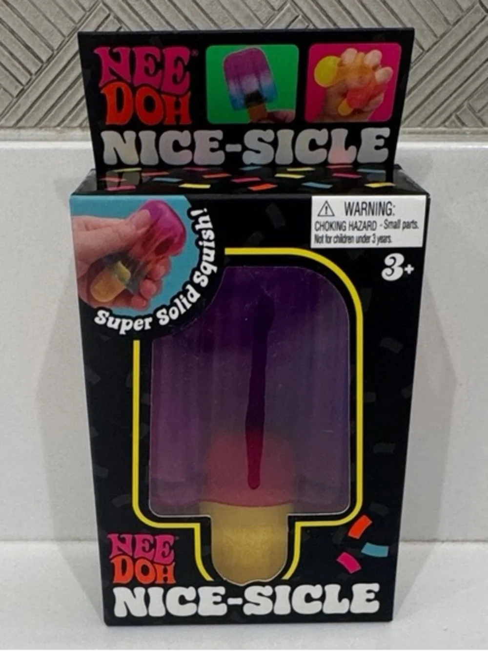 NeeDoh Nice-Sicle Purple Kids Squishy Learning Toy